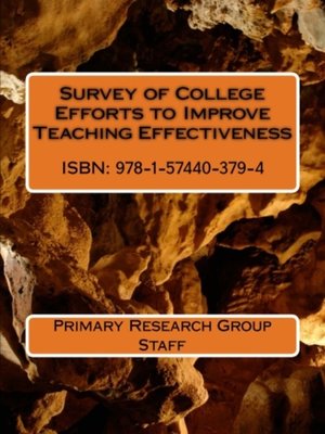 cover image of Survey of College Efforts to Improve Teaching Effectiveness